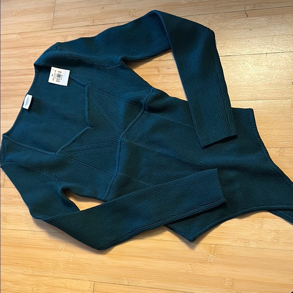 A&F: Teal Women's Sweater Bodysuit BNWT